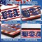 12 Pcs Patriotic Tiered Tray Decor Set Red White Blue Memorial Day Table Decor Rustic Farmhouse 4th of July Decoration for Independence Day 250th Anniversary Home Kitchen